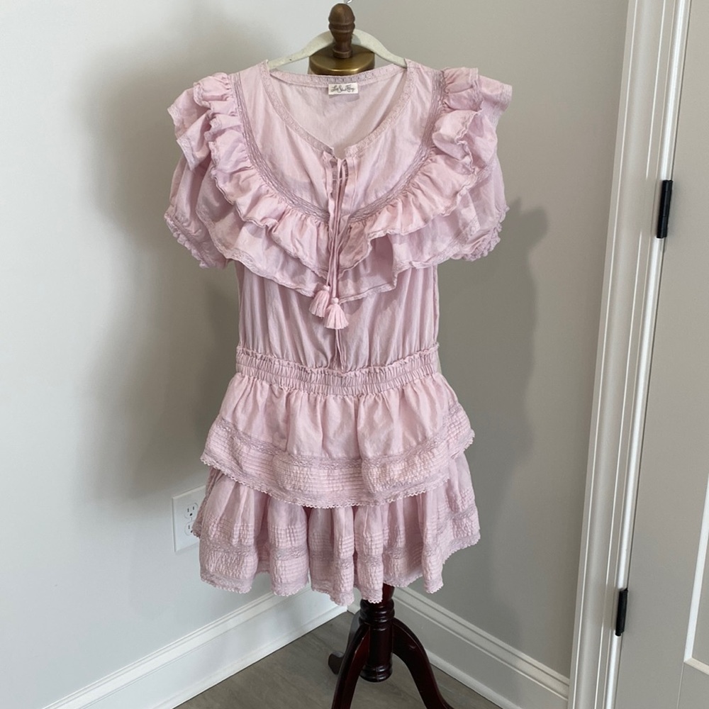 LoveShackFancy Liv Dress in Lavender